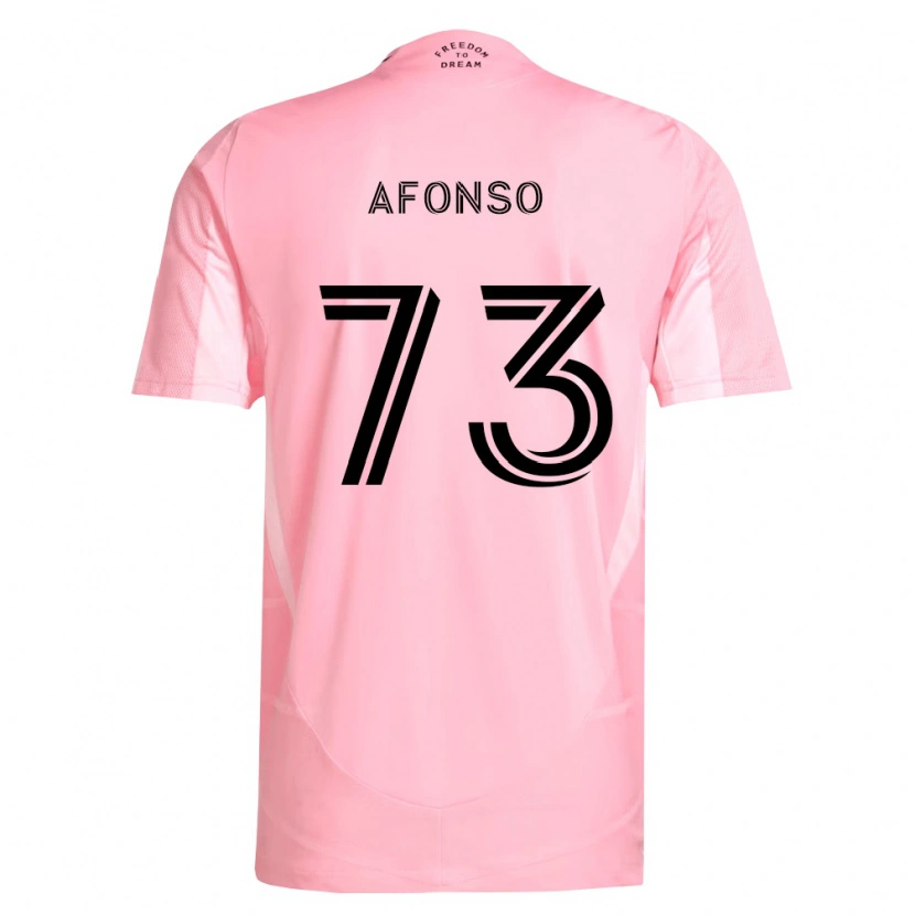 Danxen Dzieci Leo Afonso #73 Różowy Czarny Domowa Koszulka 2026/27 Koszulki Klubowe