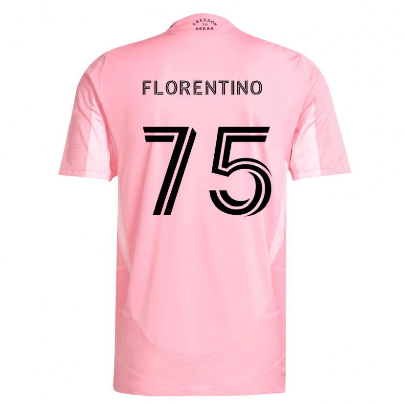 Danxen Dzieci Gabriel Florentino #75 Różowy Czarny Domowa Koszulka 2026/27 Koszulki Klubowe
