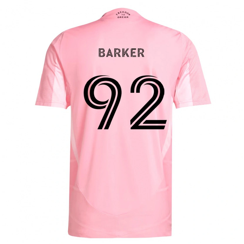 Danxen Dzieci Lucas Barker #92 Różowy Czarny Domowa Koszulka 2026/27 Koszulki Klubowe