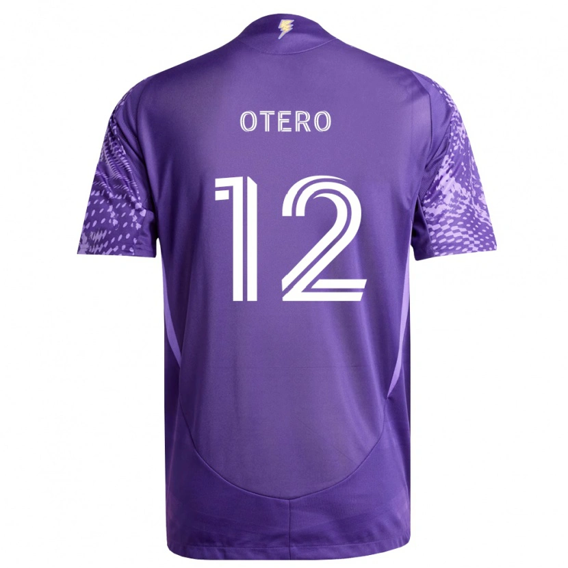 Danxen Dzieci Javier Otero #12 Fioletowy Biały Domowa Koszulka 2026/27 Koszulki Klubowe