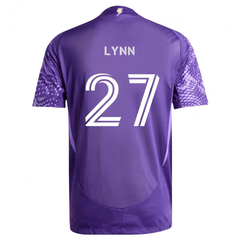 Danxen Dzieci Jack Lynn #27 Fioletowy Biały Domowa Koszulka 2026/27 Koszulki Klubowe