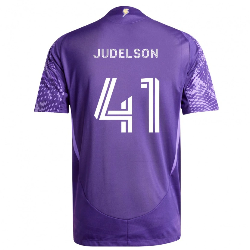 Danxen Dzieci Dylan Judelson #41 Fioletowy Biały Domowa Koszulka 2026/27 Koszulki Klubowe