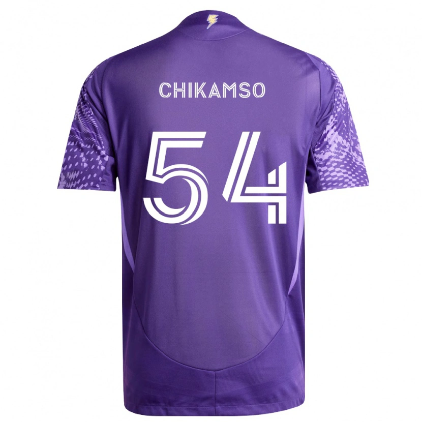 Danxen Dzieci Albright Chikamso #54 Fioletowy Biały Domowa Koszulka 2026/27 Koszulki Klubowe