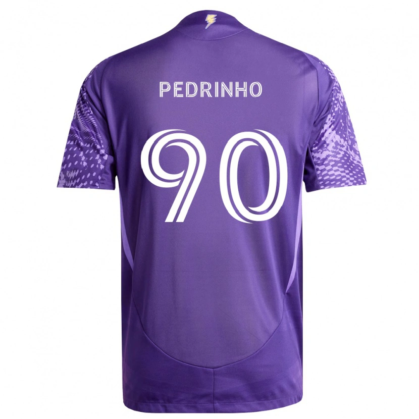 Danxen Dzieci Pedro Leão #90 Fioletowy Biały Domowa Koszulka 2026/27 Koszulki Klubowe