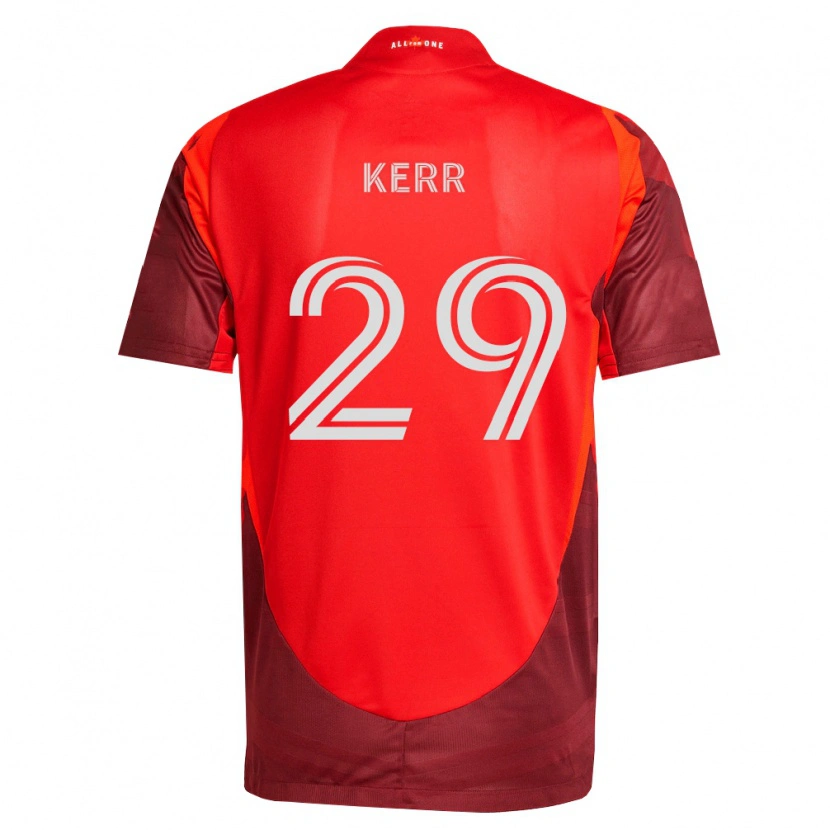 Danxen Dzieci Deandre Kerr #29 Burgundia Czerwony Domowa Koszulka 2026/27 Koszulki Klubowe