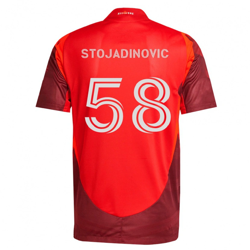 Danxen Dzieci Marko Stojadinovic #58 Burgundia Czerwony Domowa Koszulka 2026/27 Koszulki Klubowe