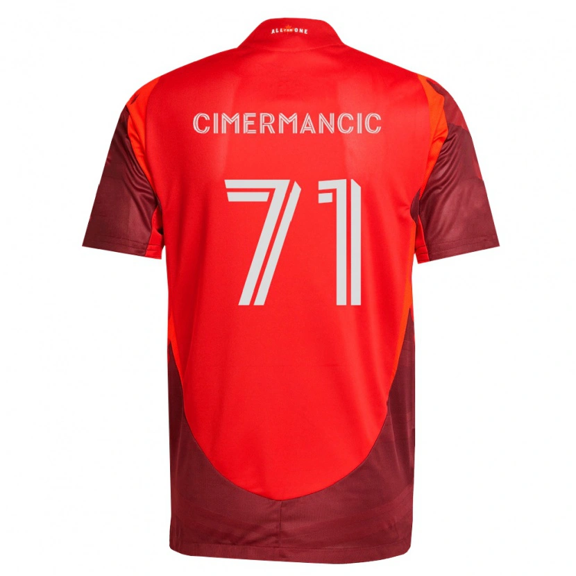 Danxen Dzieci Markus Cimermancic #71 Burgundia Czerwony Domowa Koszulka 2026/27 Koszulki Klubowe