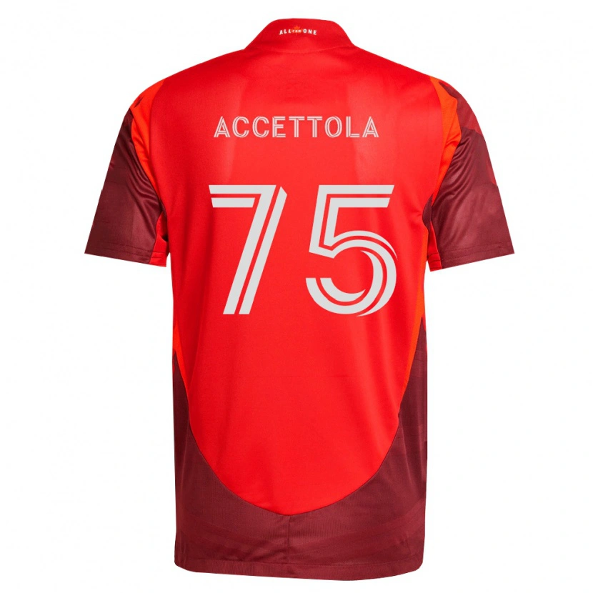 Danxen Dzieci Luca Accettola #75 Burgundia Czerwony Domowa Koszulka 2026/27 Koszulki Klubowe