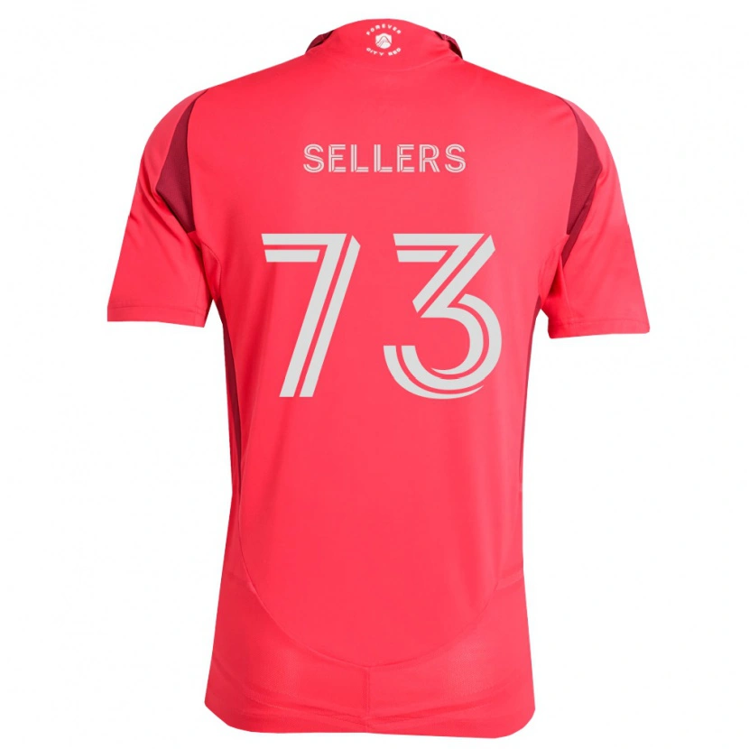 Danxen Dzieci Braydon Sellers #73 Karmazynowy Biały Domowa Koszulka 2026/27 Koszulki Klubowe