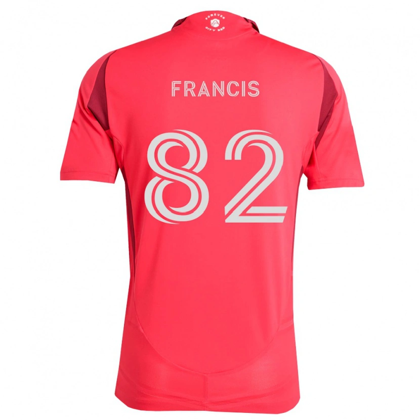 Danxen Dzieci Patrick Francis #82 Karmazynowy Biały Domowa Koszulka 2026/27 Koszulki Klubowe