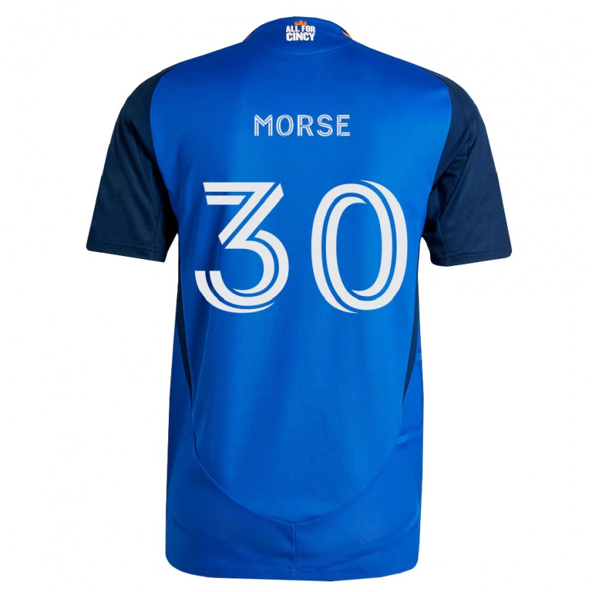 Danxen Dzieci Hunter Morse #30 Królewski Niebieski Pomarańczowy Domowa Koszulka 2026/27 Koszulki Klubowe