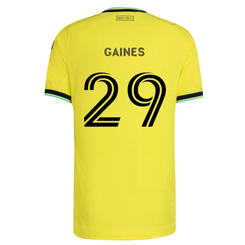 Danxen Dzieci Julian Gaines #29 Jasny Żółty Granatowy Domowa Koszulka 2026/27 Koszulki Klubowe