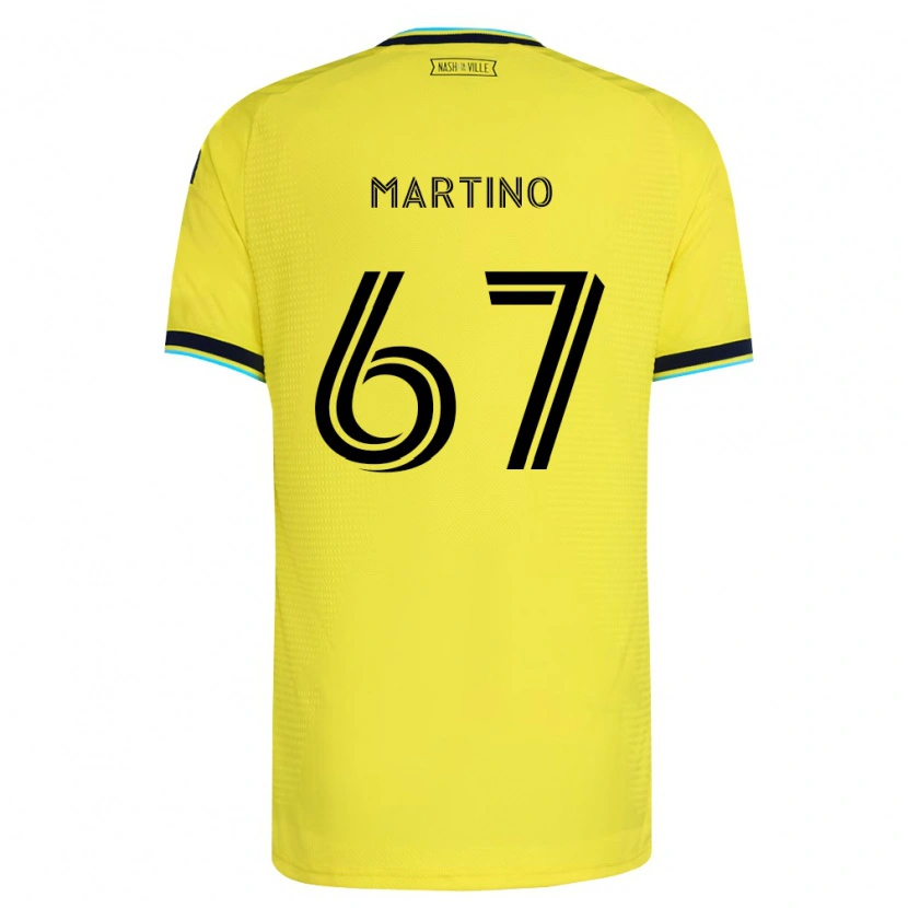 Danxen Dzieci Ben Martino #67 Jasny Żółty Granatowy Domowa Koszulka 2026/27 Koszulki Klubowe