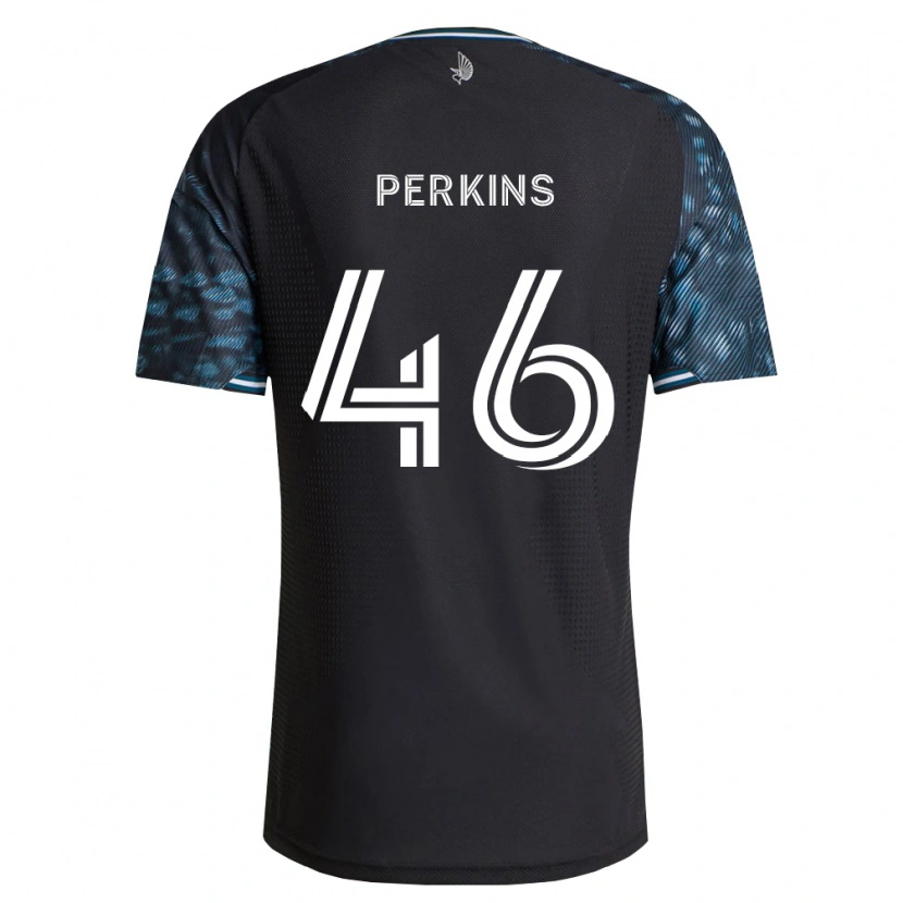 Danxen Dzieci Keane Perkins #46 Czarny Biały Domowa Koszulka 2026/27 Koszulki Klubowe