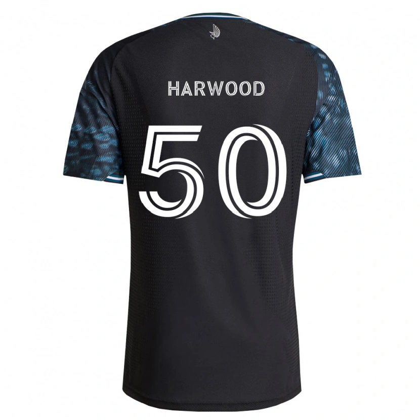 Danxen Dzieci Max Harwood #50 Czarny Biały Domowa Koszulka 2026/27 Koszulki Klubowe