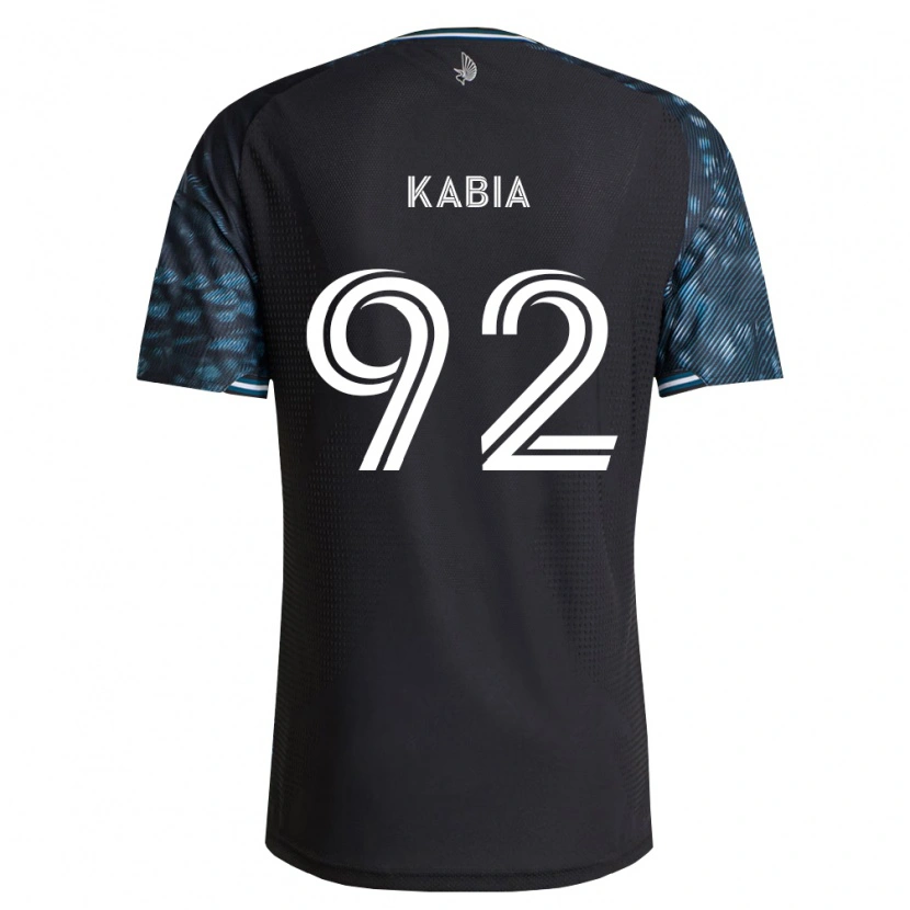 Danxen Dzieci Alpha Kabia #92 Czarny Biały Domowa Koszulka 2026/27 Koszulki Klubowe