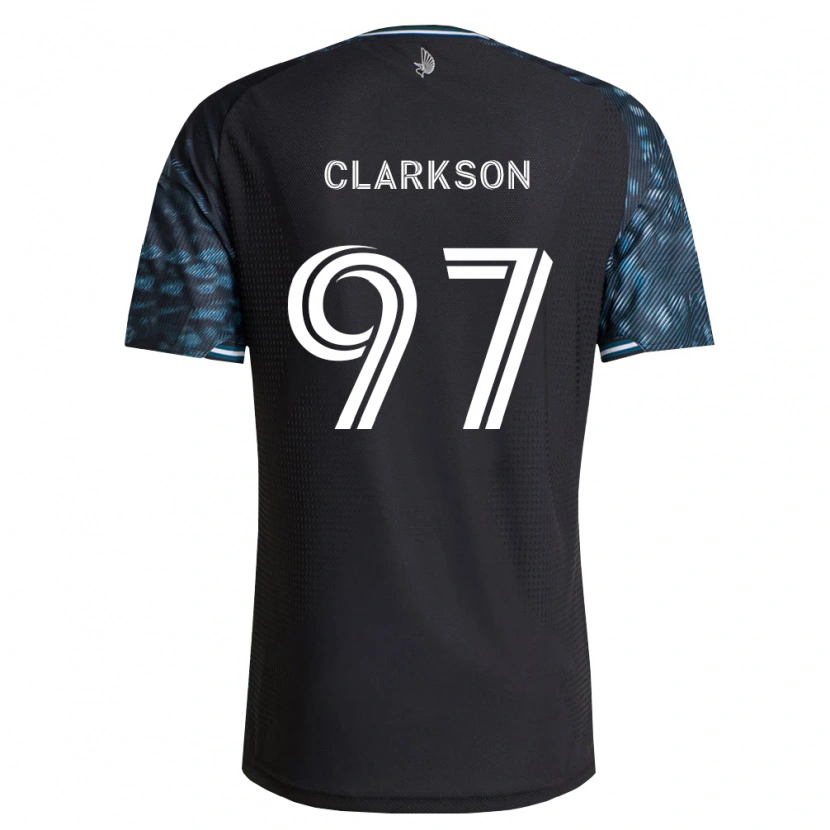 Danxen Dzieci Jack Clarkson #97 Czarny Biały Domowa Koszulka 2026/27 Koszulki Klubowe