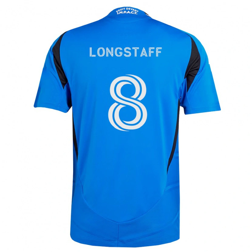 Danxen Dzieci Matty Longstaff #8 Niebieski Biały Czarny Domowa Koszulka 2026/27 Koszulki Klubowe