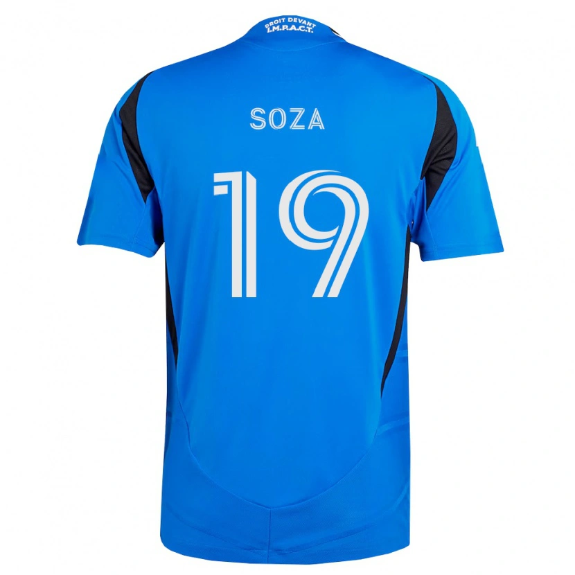Danxen Dzieci Joel Soza #19 Niebieski Biały Czarny Domowa Koszulka 2026/27 Koszulki Klubowe