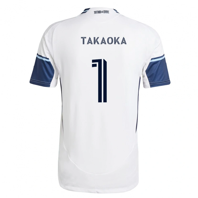 Danxen Dzieci Yohei Takaoka #1 Biały Królewski Niebieski Domowa Koszulka 2026/27 Koszulki Klubowe