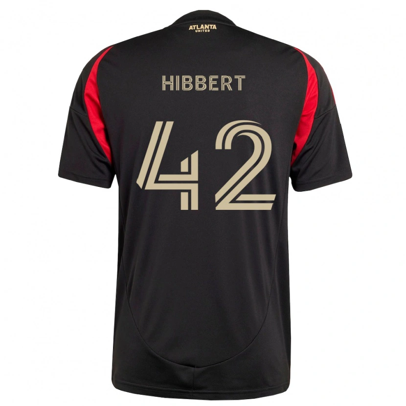 Danxen Dzieci Jayden Hibbert #42 Czarny Czerwony Domowa Koszulka 2026/27 Koszulki Klubowe