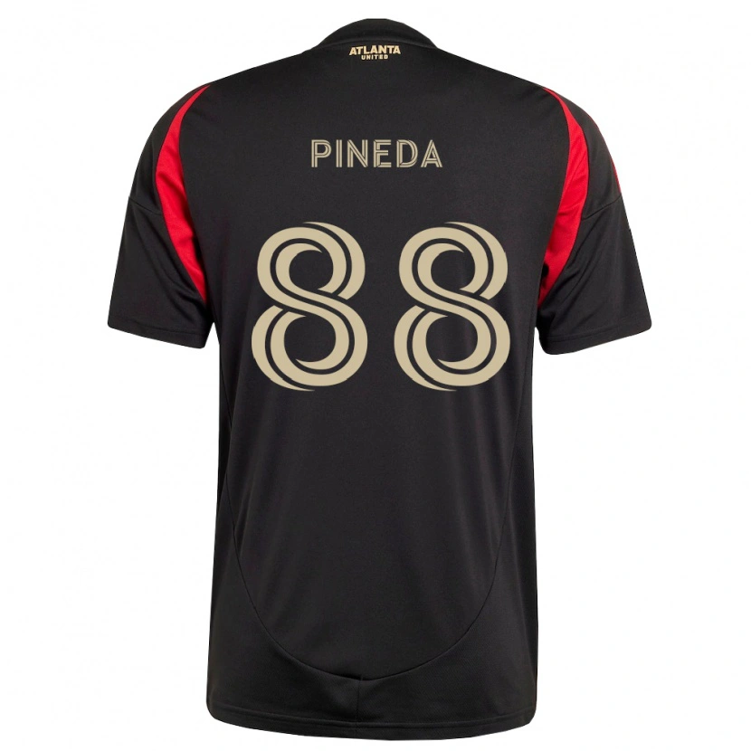Danxen Dzieci Miguel Pineda #88 Czarny Czerwony Domowa Koszulka 2026/27 Koszulki Klubowe