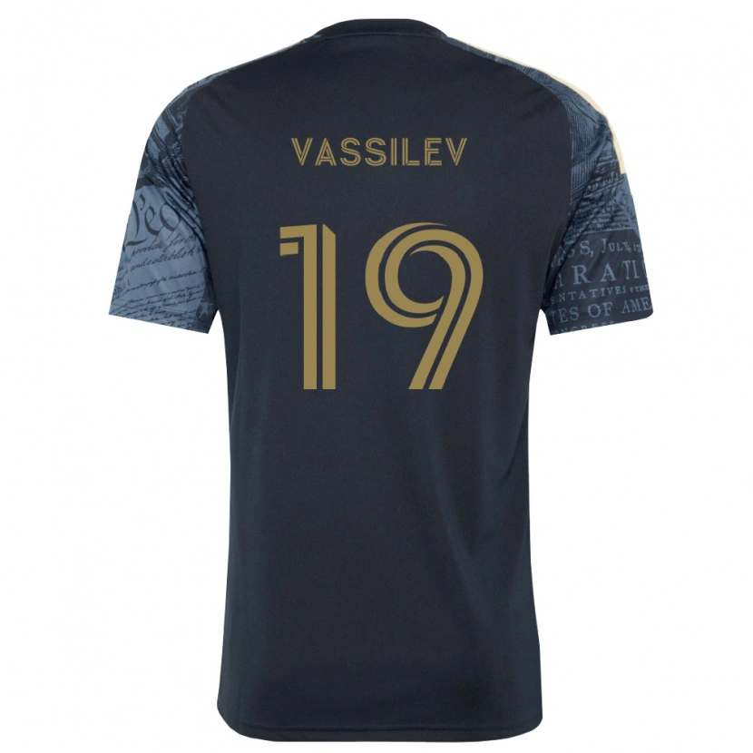 Danxen Dzieci Indiana Vassilev #19 Granatowy Brązowy Domowa Koszulka 2026/27 Koszulki Klubowe