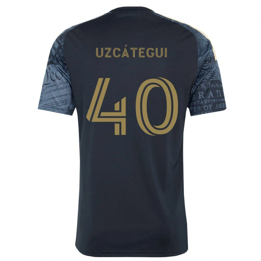 Danxen Dzieci Rafael Uzcátegui #40 Granatowy Brązowy Domowa Koszulka 2026/27 Koszulki Klubowe