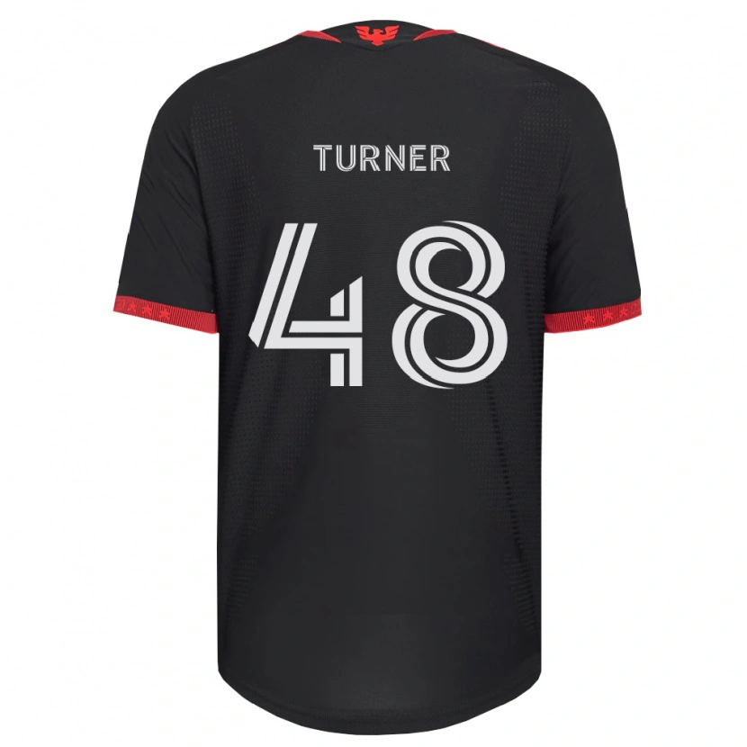 Danxen Dzieci Gavin Turner #48 Czarny Biały Czerwony Domowa Koszulka 2026/27 Koszulki Klubowe