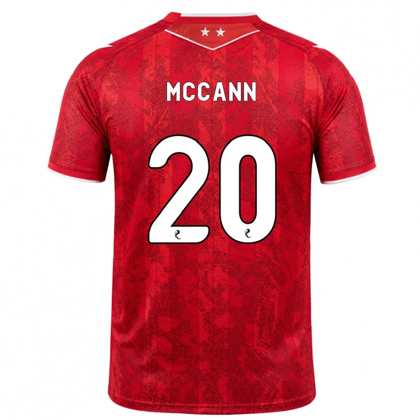 Danxen Dzieci Annalisa Mccann #20 Czerwony Biały Domowa Koszulka 2026/27 Koszulki Klubowe