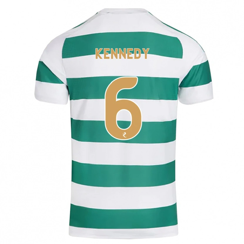 Danxen Dzieci Liam Kennedy #6 Ciemny Cyjan Biały Domowa Koszulka 2026/27 Koszulki Klubowe