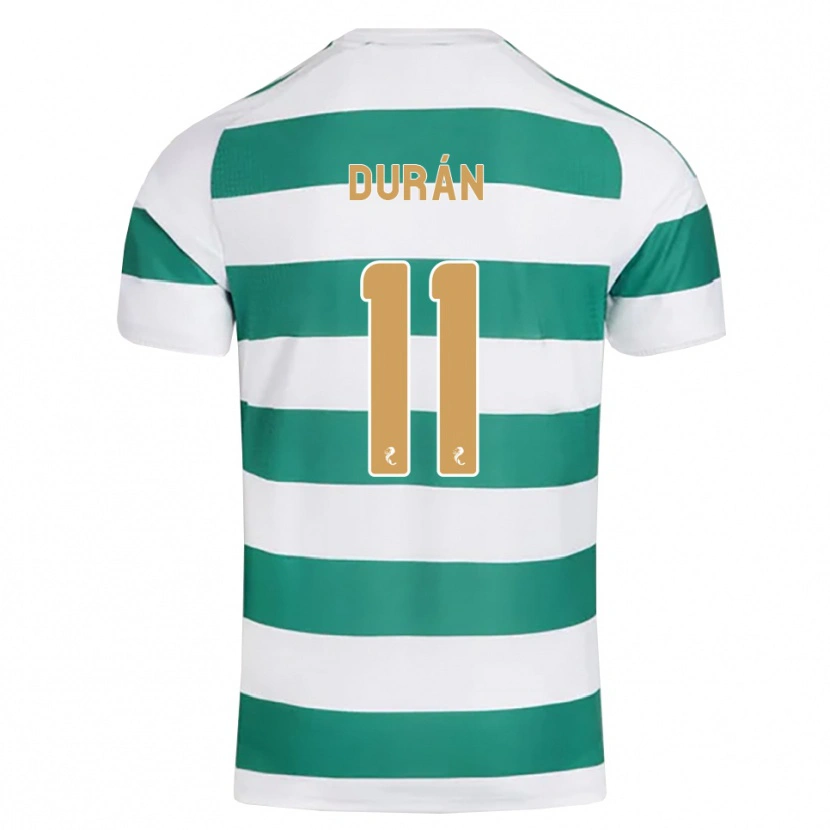 Danxen Dzieci Camilo Durán #11 Ciemny Cyjan Biały Domowa Koszulka 2026/27 Koszulki Klubowe
