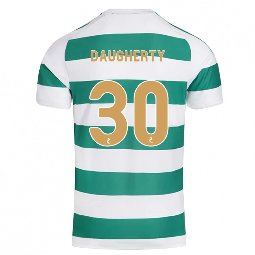 Danxen Dzieci Kelsey Daugherty #30 Ciemny Cyjan Biały Domowa Koszulka 2026/27 Koszulki Klubowe