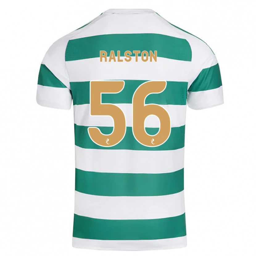 Danxen Dzieci Anthony Ralston #56 Ciemny Cyjan Biały Domowa Koszulka 2026/27 Koszulki Klubowe