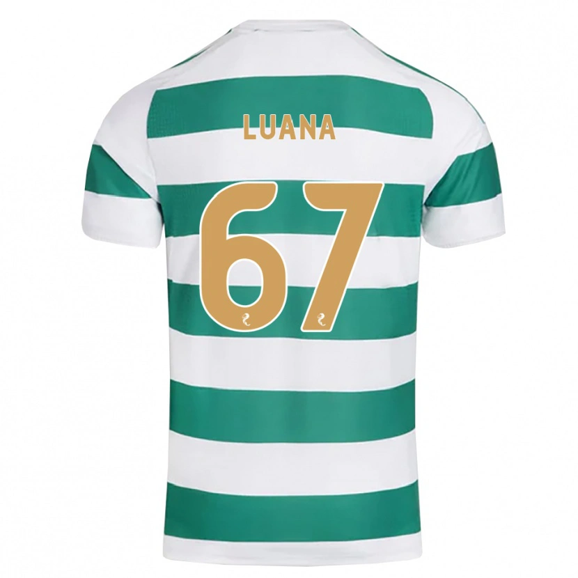 Danxen Dzieci Luana Muñoz #67 Ciemny Cyjan Biały Domowa Koszulka 2026/27 Koszulki Klubowe