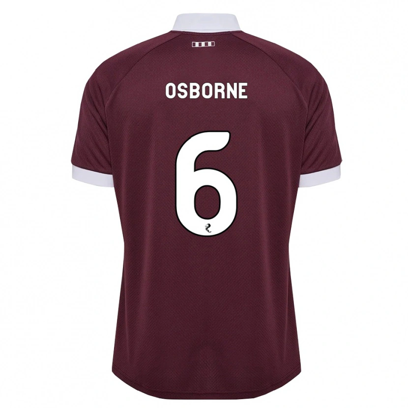 Danxen Dzieci Alfie Osborne #6 Bordowy Biały Domowa Koszulka 2026/27 Koszulki Klubowe