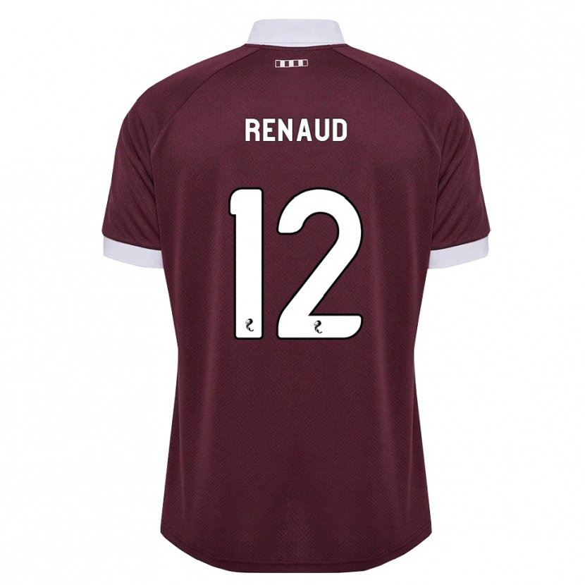 Danxen Dzieci Tom Renaud #12 Bordowy Biały Domowa Koszulka 2026/27 Koszulki Klubowe