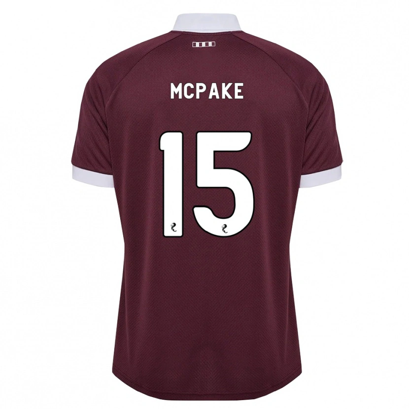 Danxen Dzieci Josh Mcpake #15 Bordowy Biały Domowa Koszulka 2026/27 Koszulki Klubowe