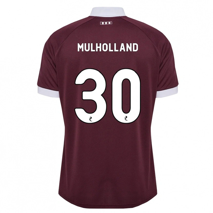 Danxen Dzieci James Mulholland #30 Bordowy Biały Domowa Koszulka 2026/27 Koszulki Klubowe