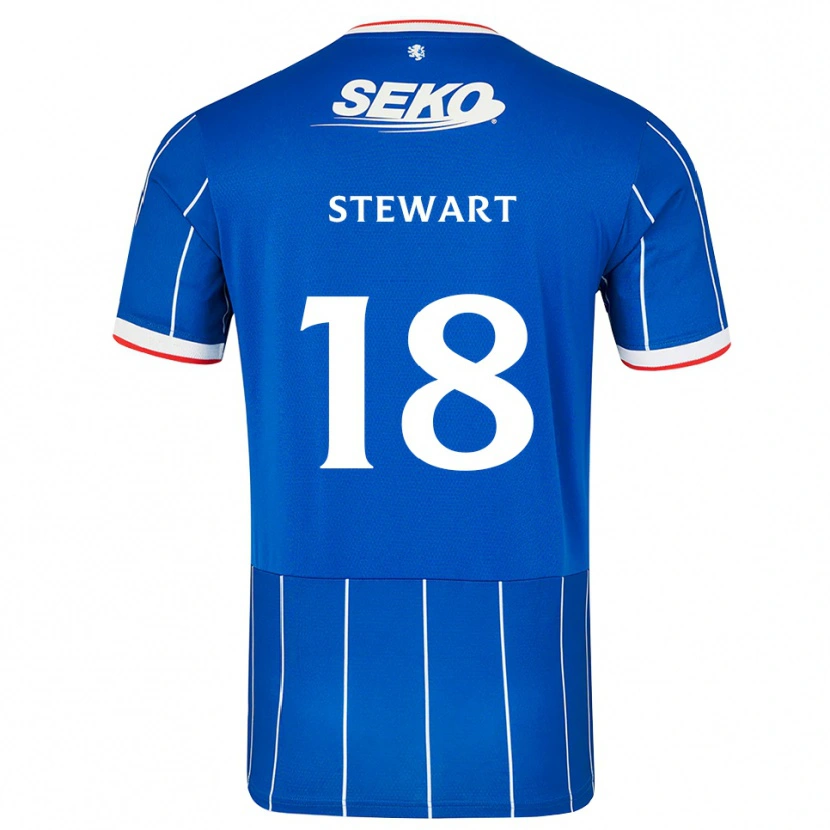 Danxen Dzieci Lewis Stewart #18 Czerwony Niebieski Biały Domowa Koszulka 2026/27 Koszulki Klubowe