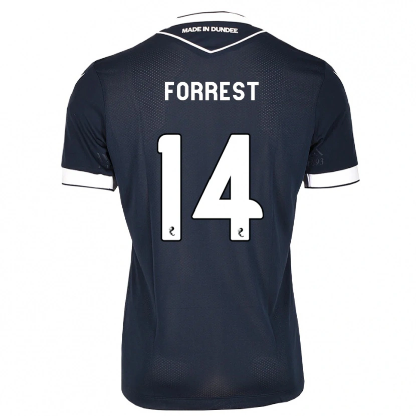 Danxen Dzieci Alan Forrest #14 Północny Niebieski Biały Domowa Koszulka 2026/27 Koszulki Klubowe