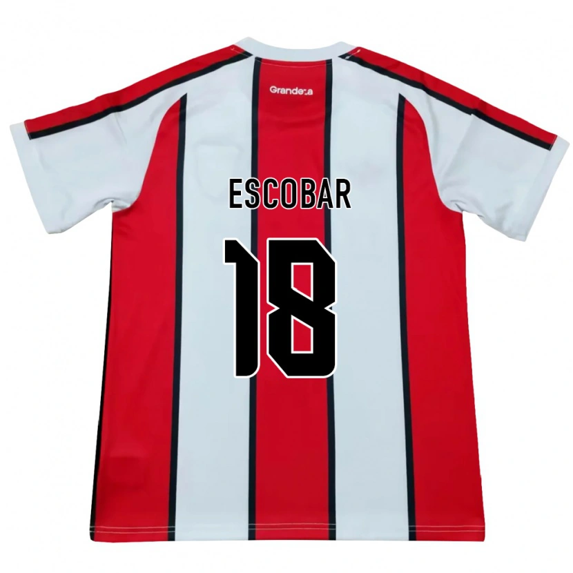 Danxen Dzieci Galo Escobar #18 Biały Czerwony Czarny Wyjazdowa Koszulka 2026/27 Koszulki Klubowe
