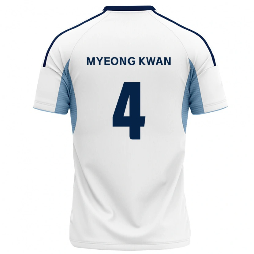 Danxen Dzieci Myeong-Kwan Seo #4 Królewski Niebieski Biały Wyjazdowa Koszulka 2026/27 Koszulki Klubowe