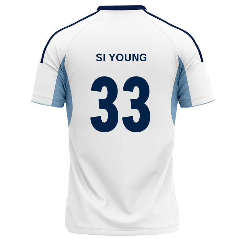 Danxen Dzieci Si-Young Jang #33 Królewski Niebieski Biały Wyjazdowa Koszulka 2026/27 Koszulki Klubowe