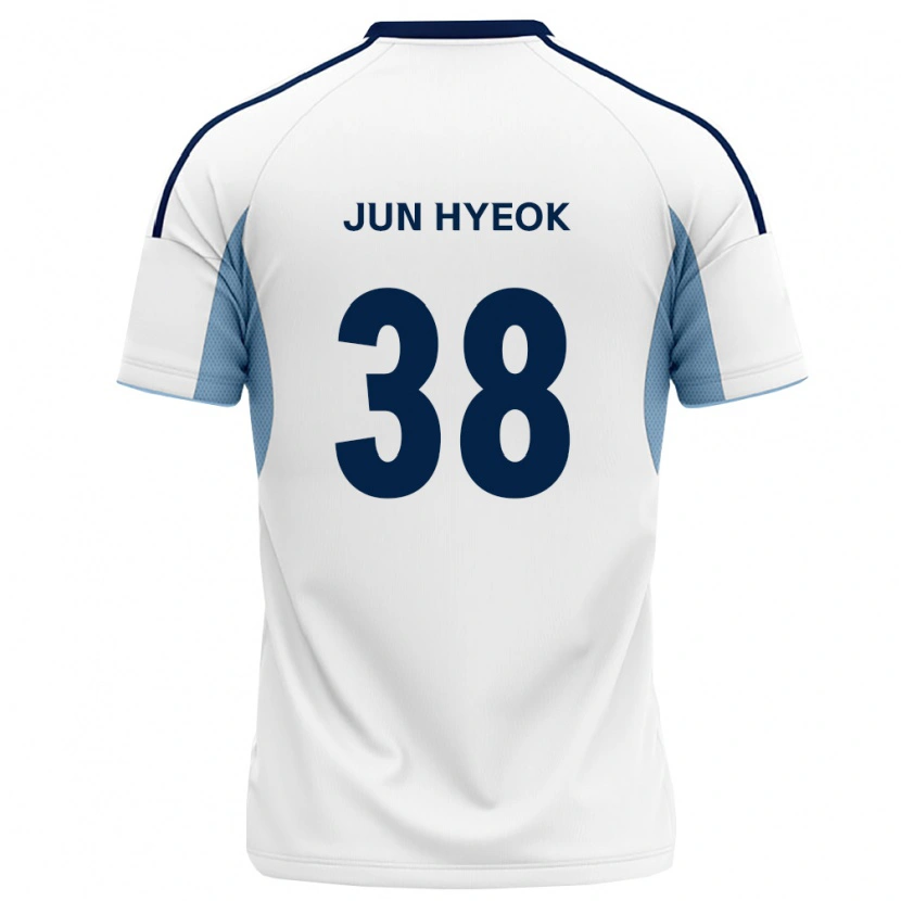 Danxen Dzieci Jun-Hyeok Choi #38 Królewski Niebieski Biały Wyjazdowa Koszulka 2026/27 Koszulki Klubowe
