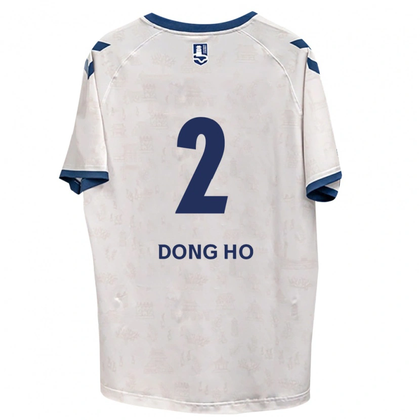 Danxen Dzieci Dong-Ho Jeong #2 Królewski Niebieski Biały Wyjazdowa Koszulka 2026/27 Koszulki Klubowe