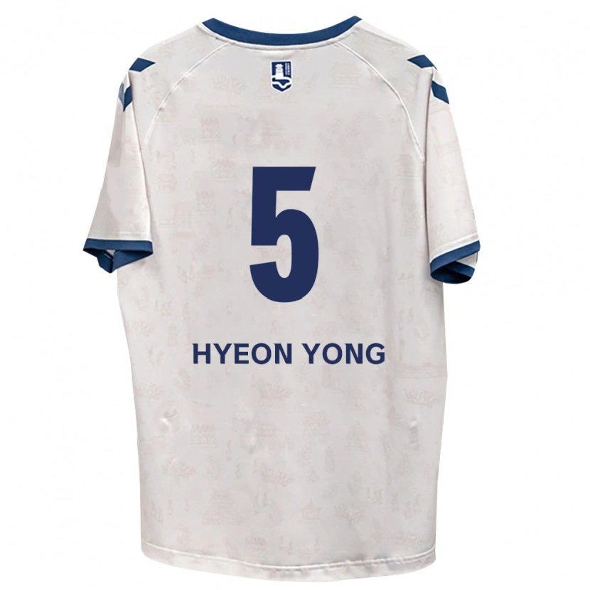 Danxen Dzieci Hyeon-Yong Lee #5 Królewski Niebieski Biały Wyjazdowa Koszulka 2026/27 Koszulki Klubowe