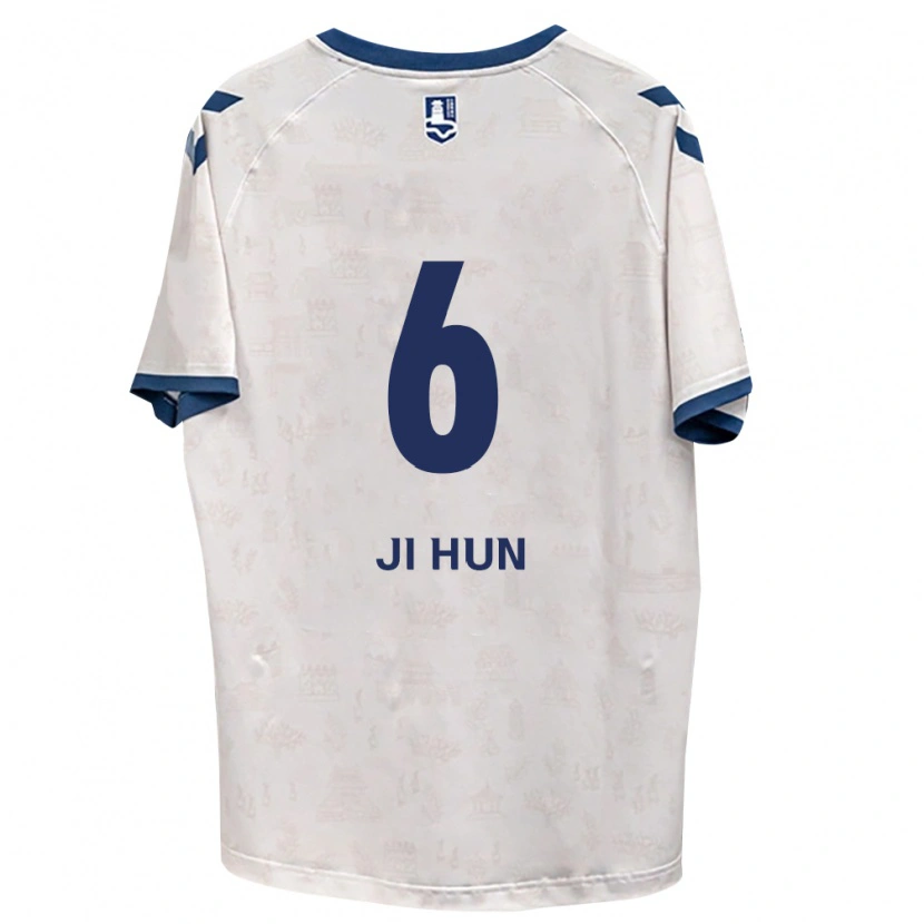 Danxen Dzieci Ji-Hun Kim #6 Królewski Niebieski Biały Wyjazdowa Koszulka 2026/27 Koszulki Klubowe