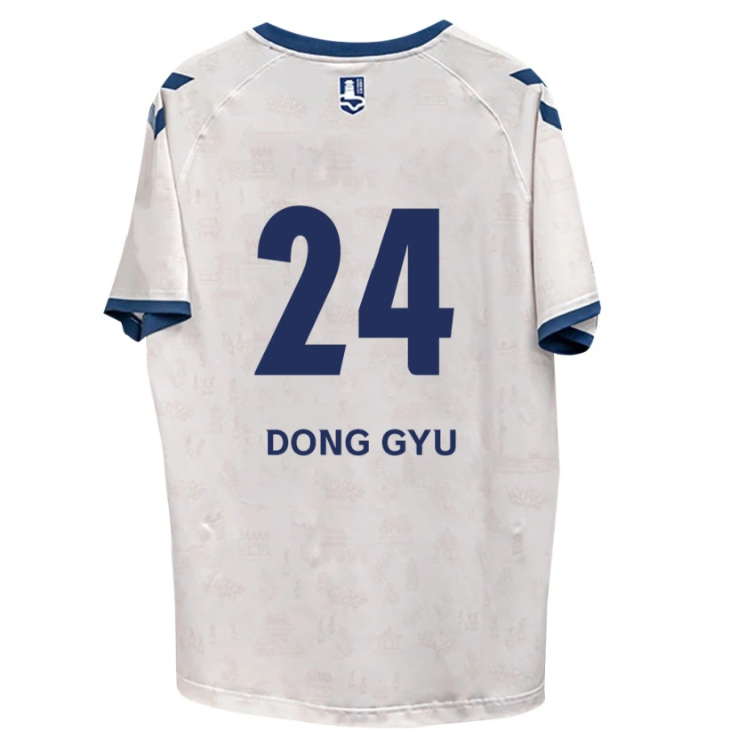Danxen Dzieci Dong-Gyu Lee #24 Królewski Niebieski Biały Wyjazdowa Koszulka 2026/27 Koszulki Klubowe