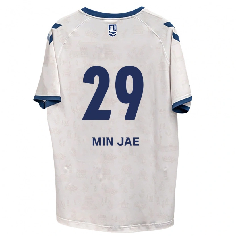 Danxen Dzieci Min-Jae Kang #29 Królewski Niebieski Biały Wyjazdowa Koszulka 2026/27 Koszulki Klubowe